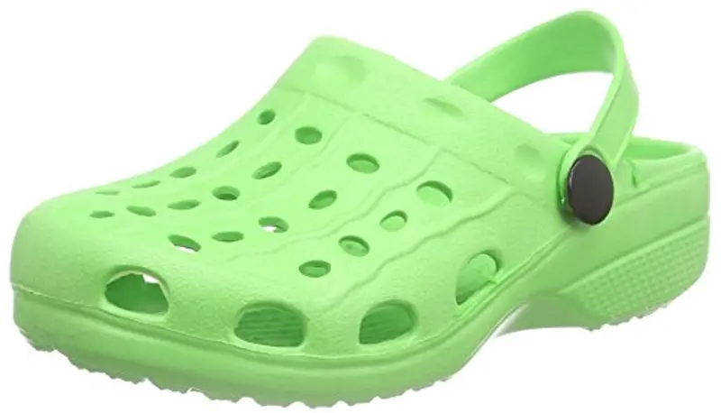 PLAYSHOES Zoccolo in EVA Verde per Bambini - Sandali da Bagno Leggeri