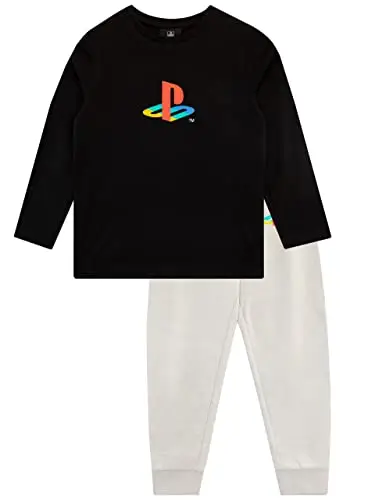Playstation Set Top e Joggers per Ragazzi Nero 6