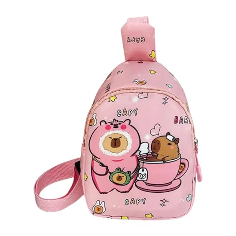 PLCPDM Bambini Imbracature Bag Cartoon Bambini Borsa Da Viaggio Petto Crossbody Minis Zaino Daypack Per Ragazze Ragazzi Fannys Pacchetti Imbracature, B