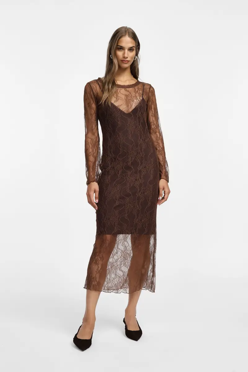 Abito lungo con stampa e maniche Moro miniatura 2