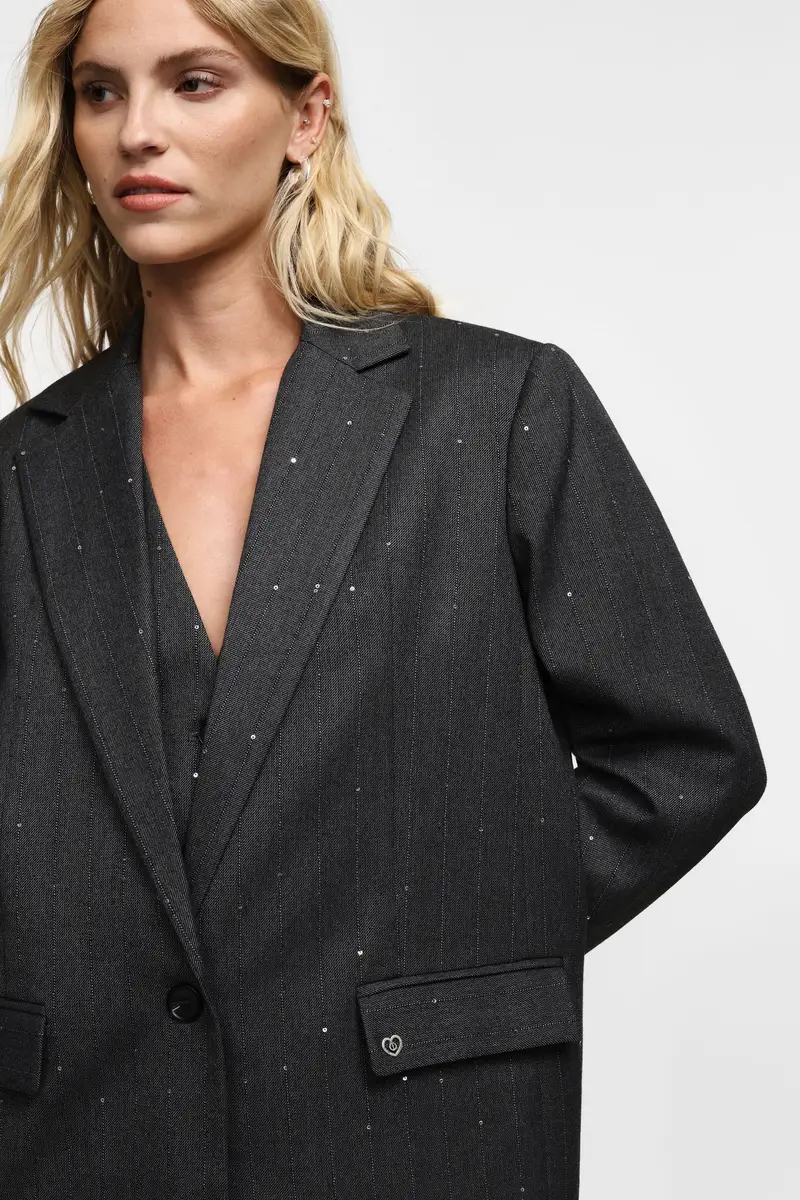 Please Blazer Grigio 3565658 miniatura 2