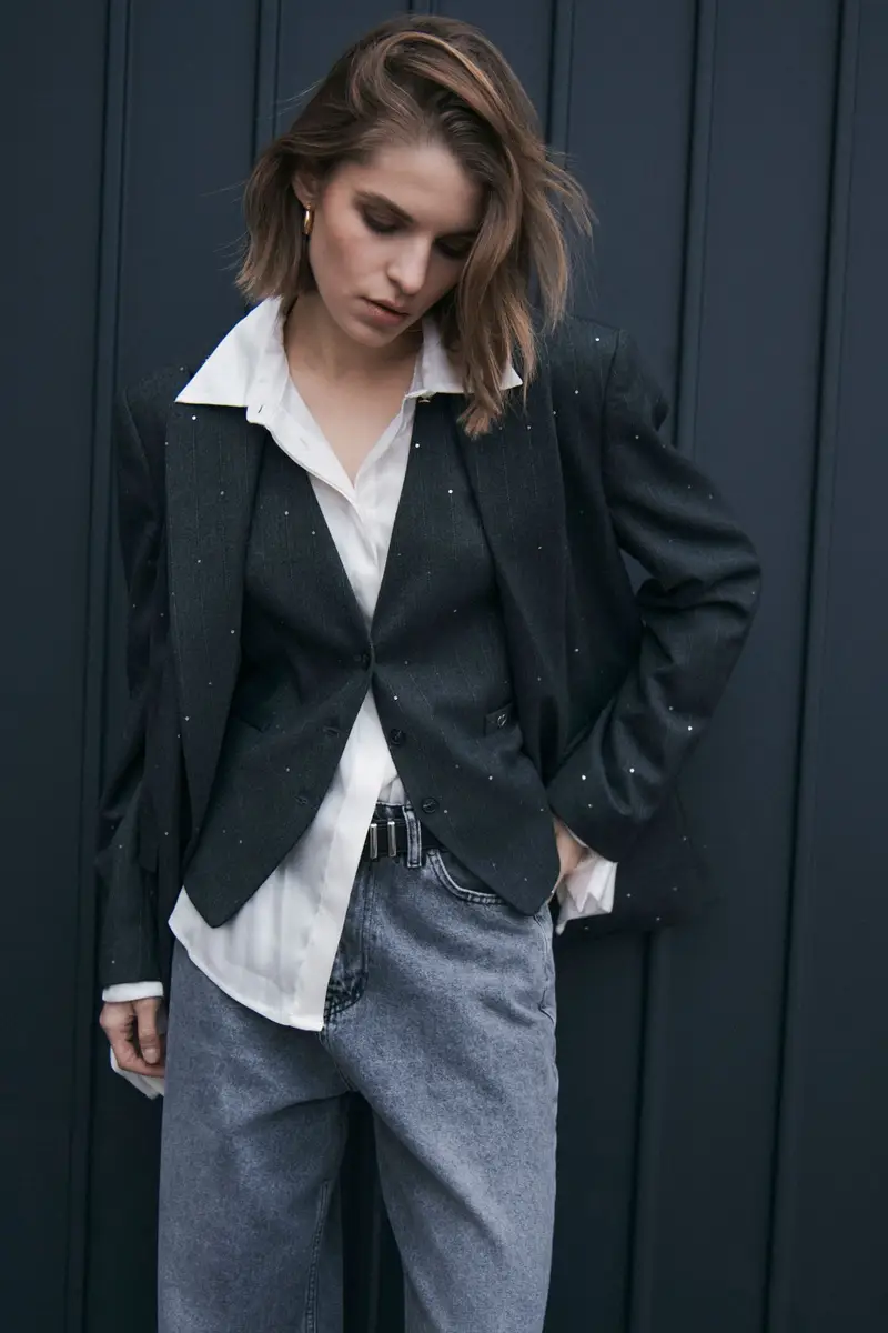 Please Blazer Grigio 4282036 miniatura 2