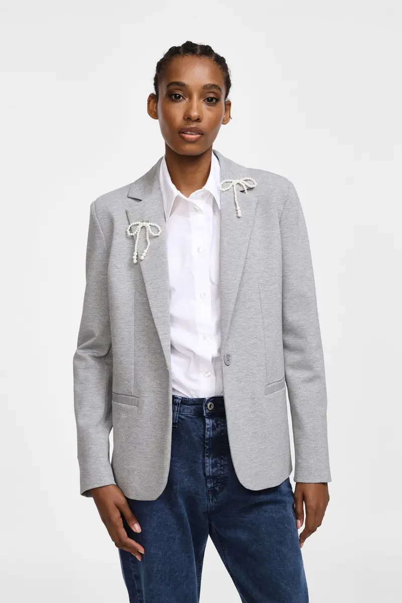 Please Blazer Grigio 3565668 miniatura 2