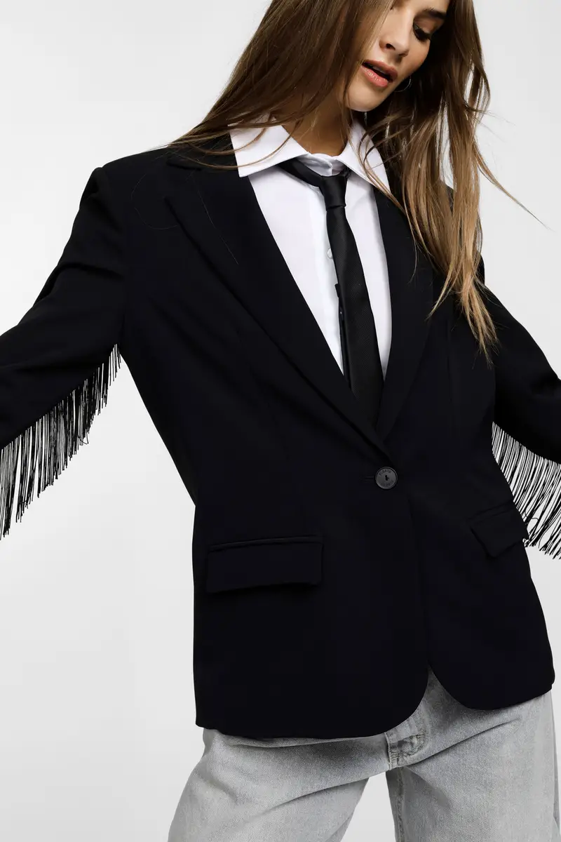 Please Blazer Nero 3782766 miniatura 4