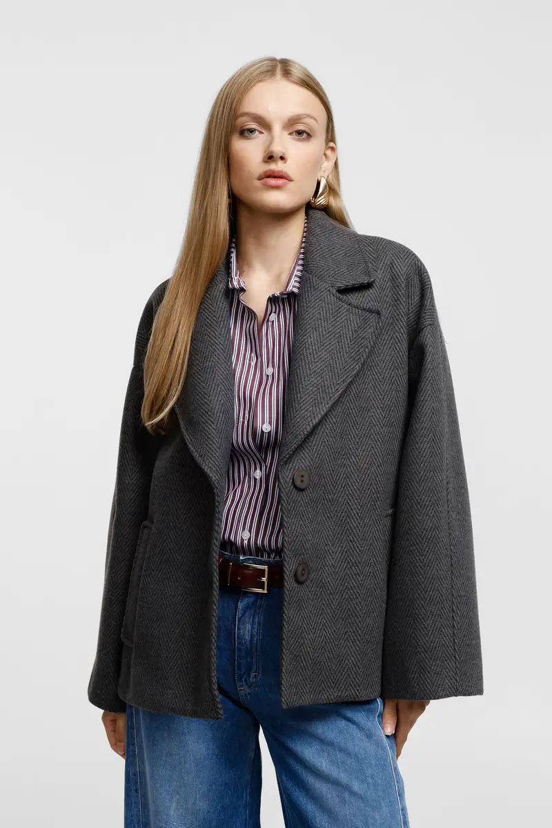 Please Blazer Grigio 3565675 miniatura 2