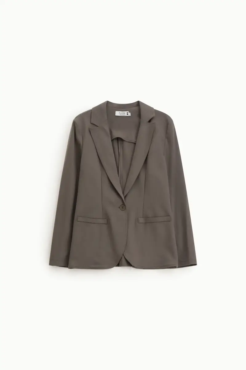 Blazer regular-fit con tasche frontali Militare