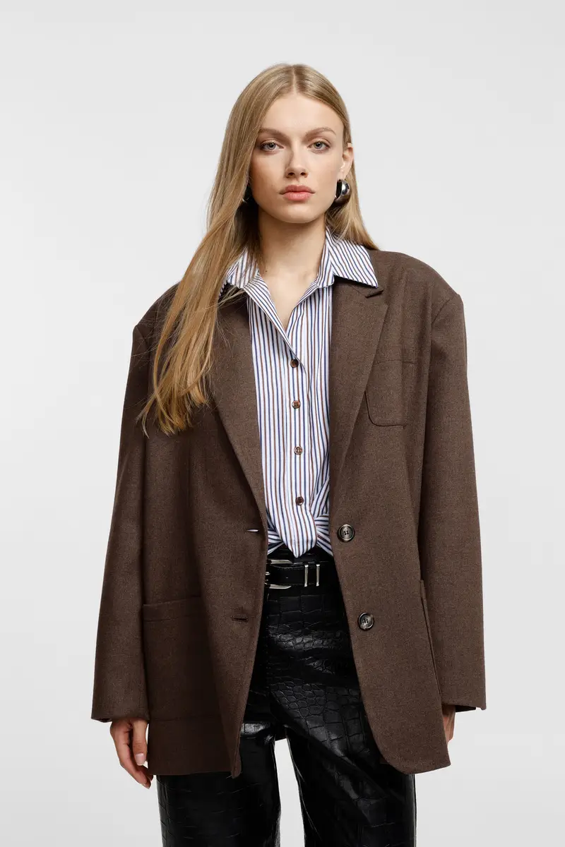 Please Blazer Marrone 3848781 miniatura 2