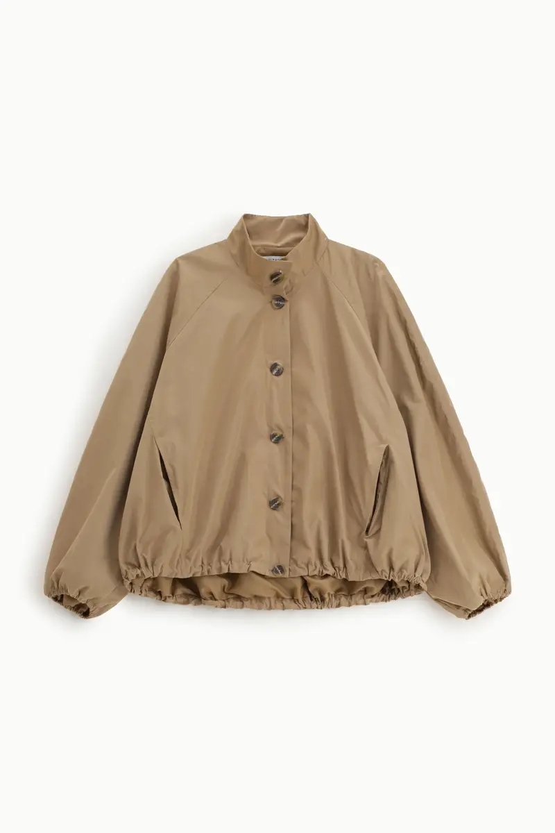 Bomber jacket regular fit con elastico in vita Biscotto