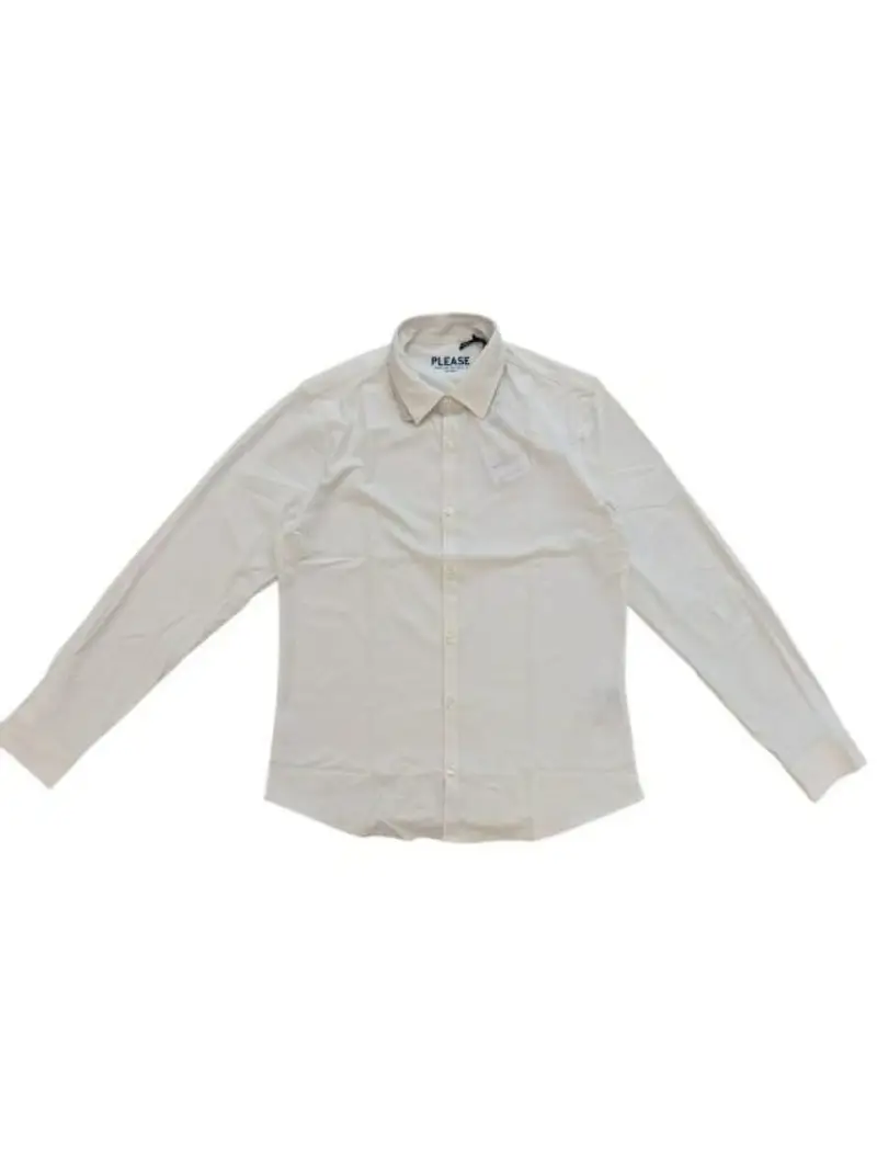 Please camicia bianca bambino in viscosa