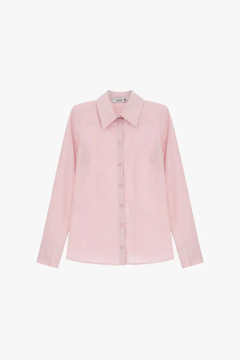 Camicia con colletto classico Rosa
