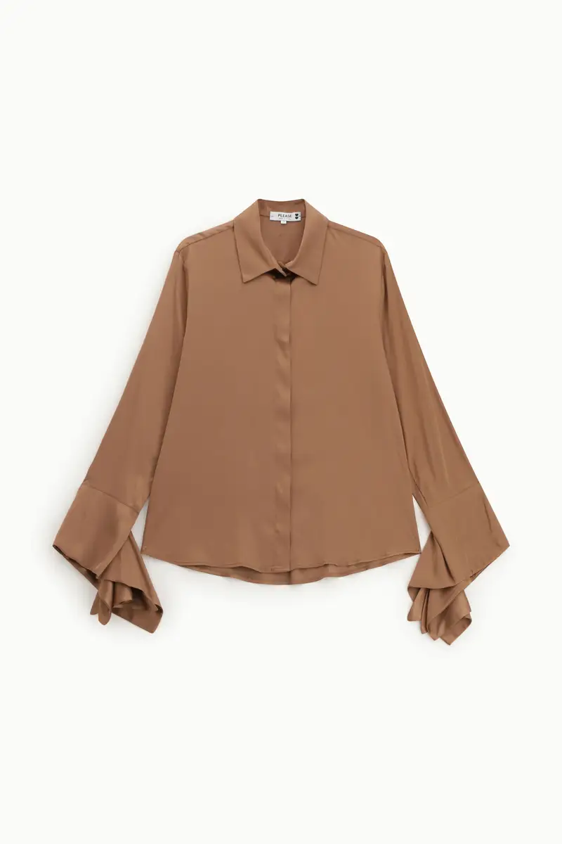 Camicia con maniche lunghe svasate Moro