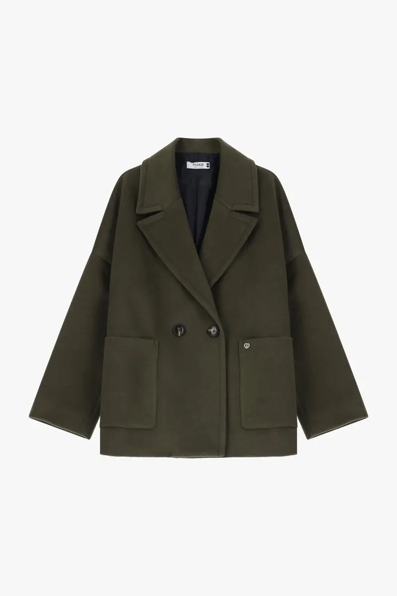 Cappotto corto a doppiopetto Militare