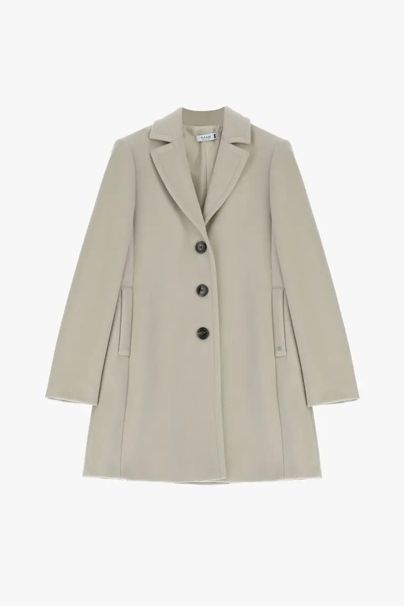 Cappotto lineare con chiusura a bottoni Casha
