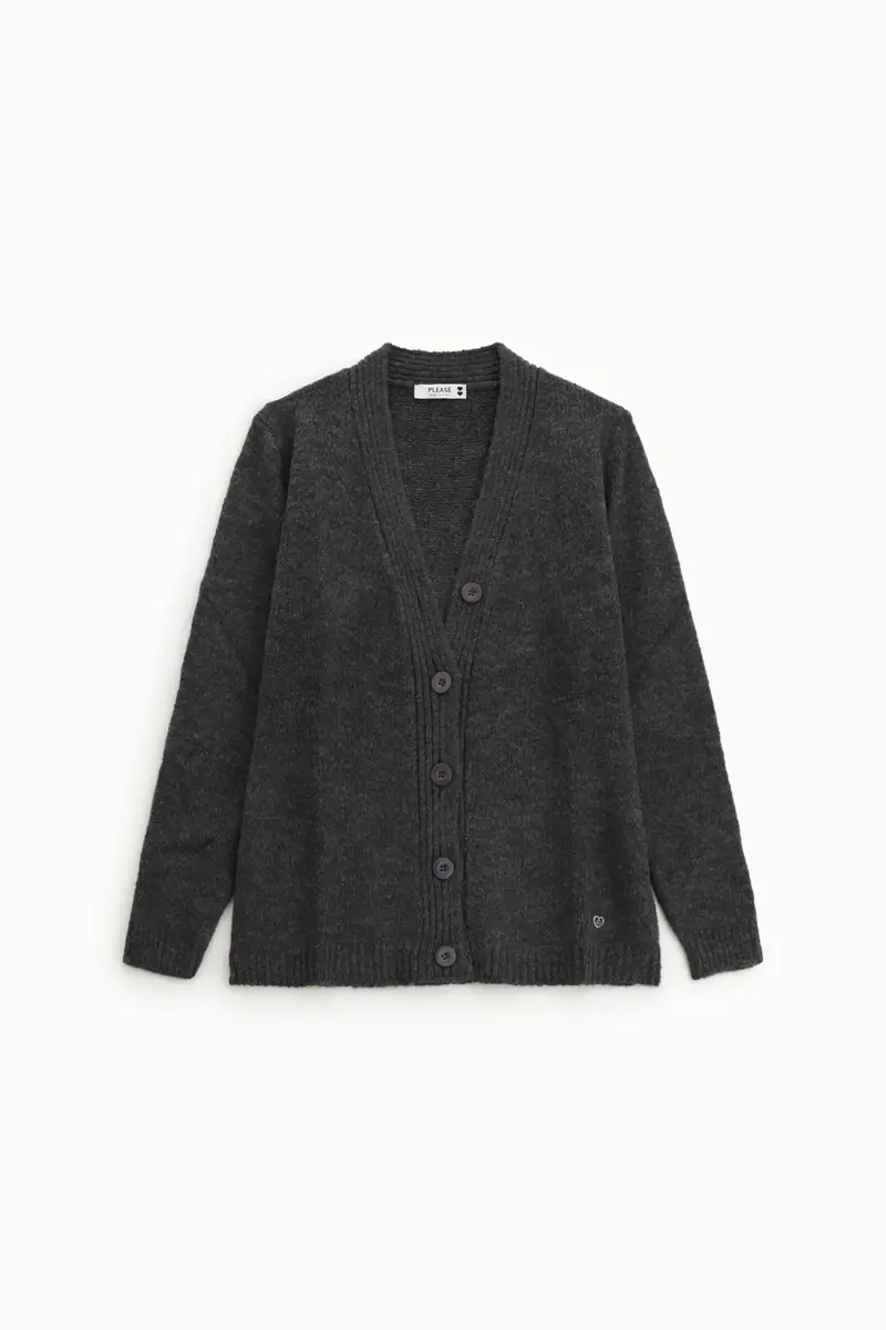 Please Cardigan Grigio 3565746