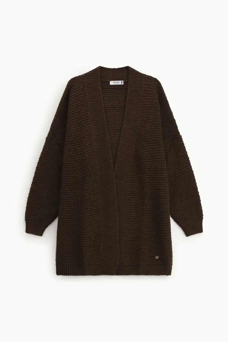 Please Cardigan Marrone 3565749