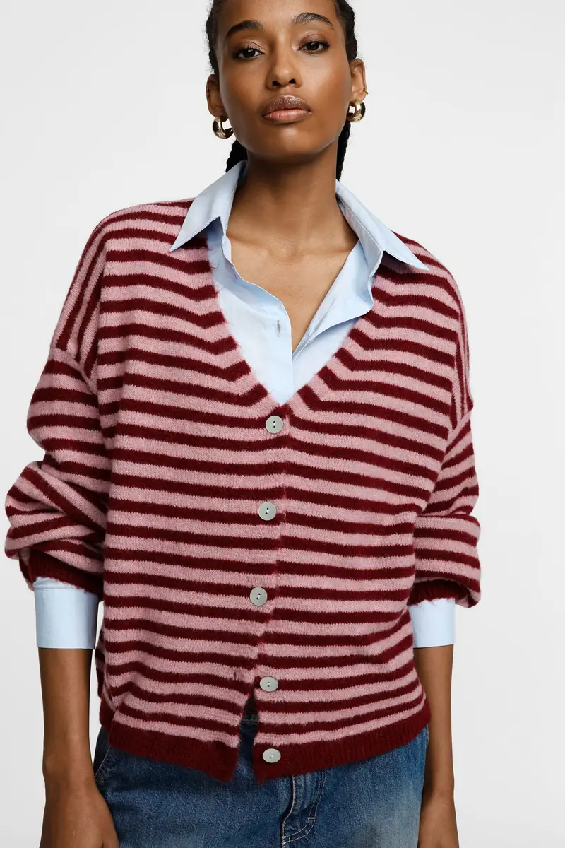 Please Cardigan Bordeaux 3989945 miniatura 3