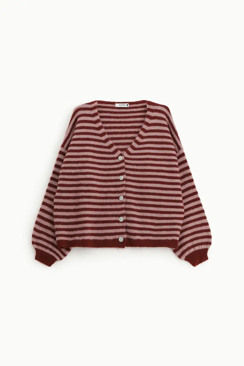 Please Cardigan Bordeaux 3989945