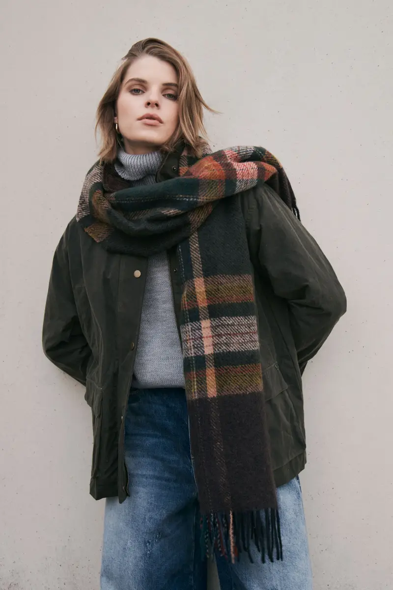 Giacca ampia con chiusura zip Militare miniatura 2