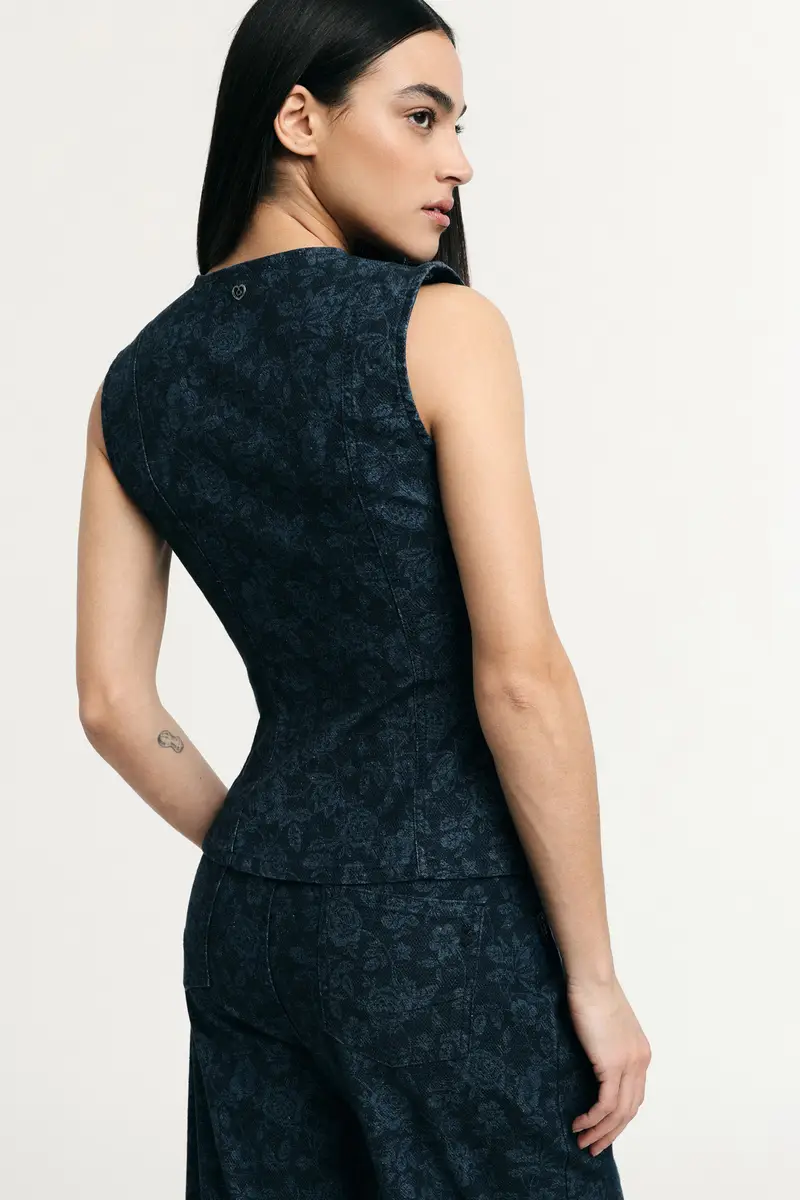 Please Gilet Denim 4254752 miniatura 3