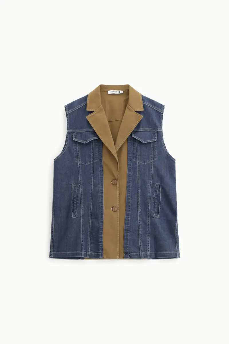 Please Gilet Denim 3565796