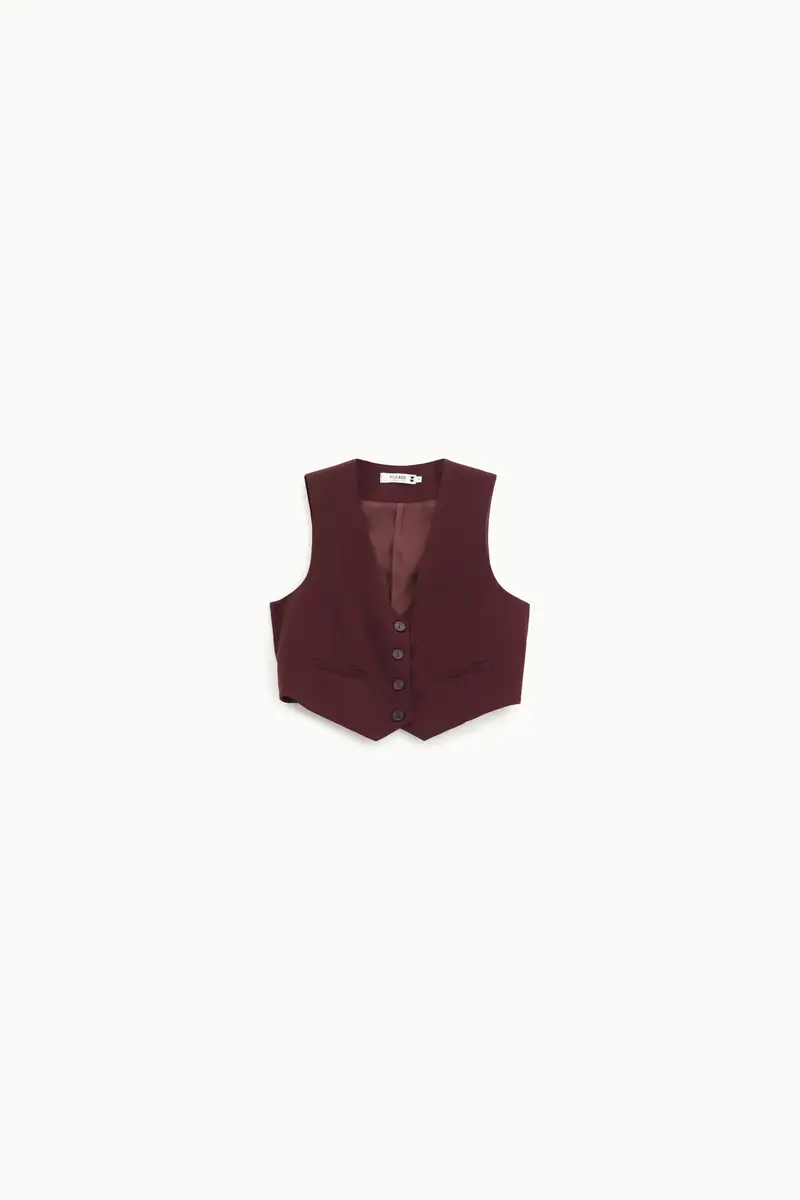 Gilet con abbottonatura frontale Amarone