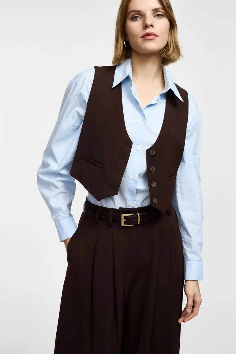 Please Gilet Marrone 3565800 miniatura 2