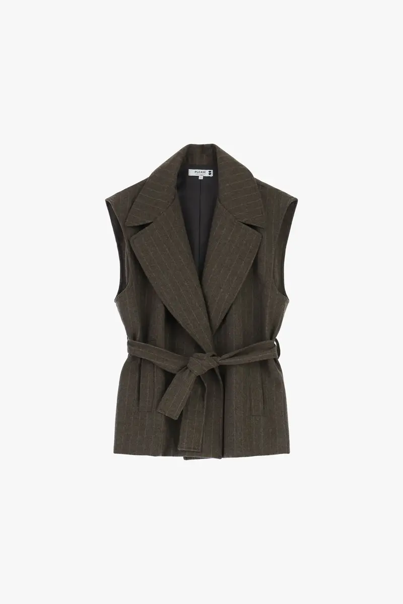 Please Gilet Marrone 4208201