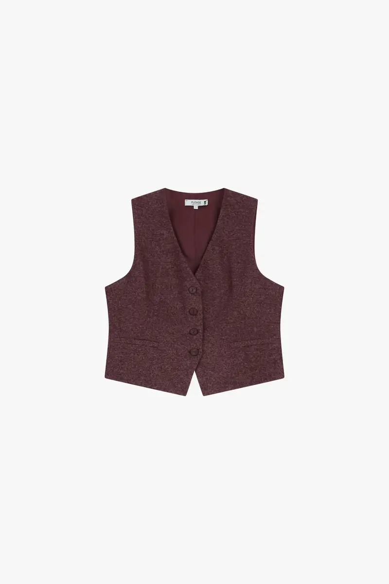 Please Gilet Bordeaux 3565811