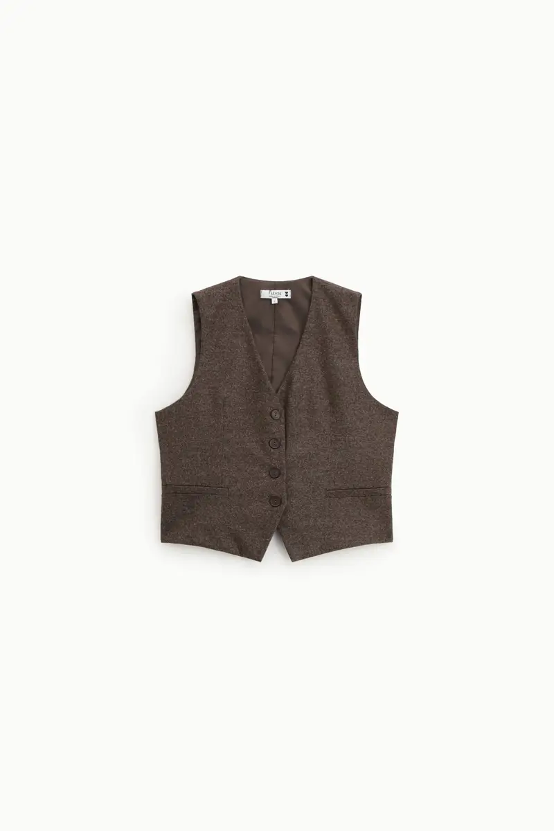 Please Gilet Marrone 3565812
