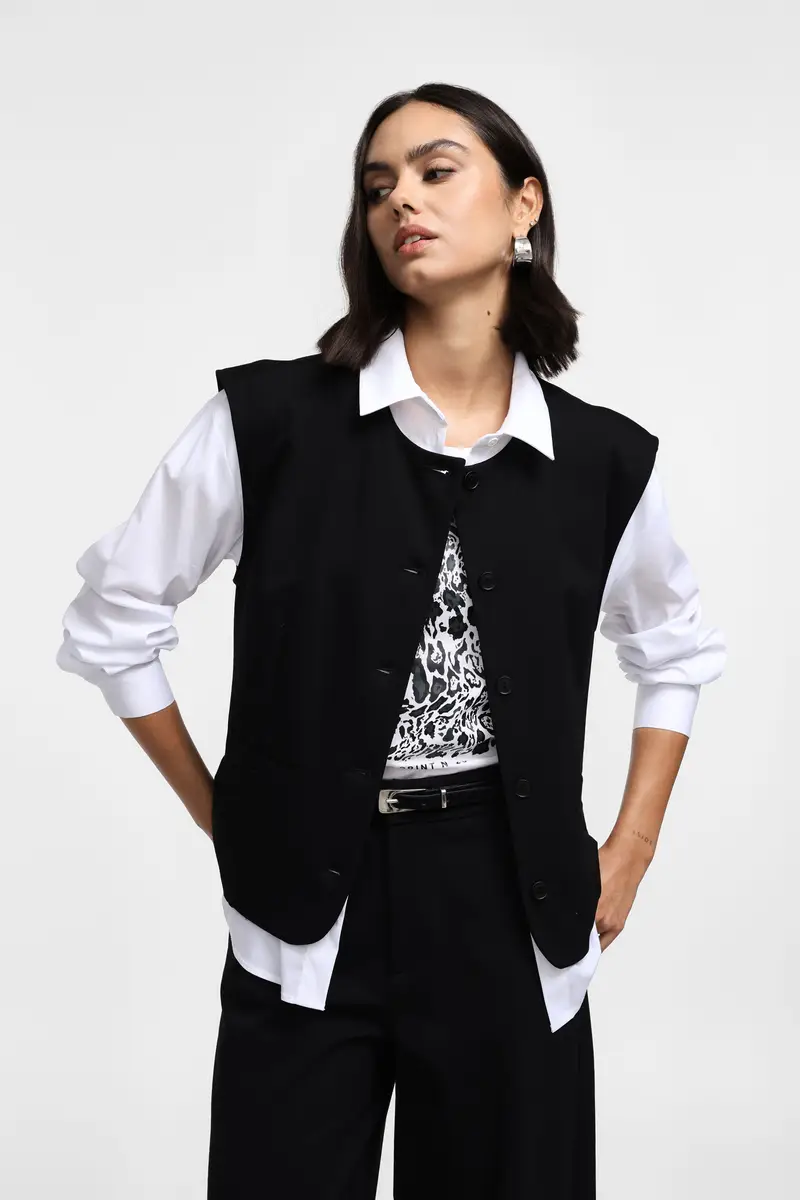 Please Gilet Nero 3565814 miniatura 2