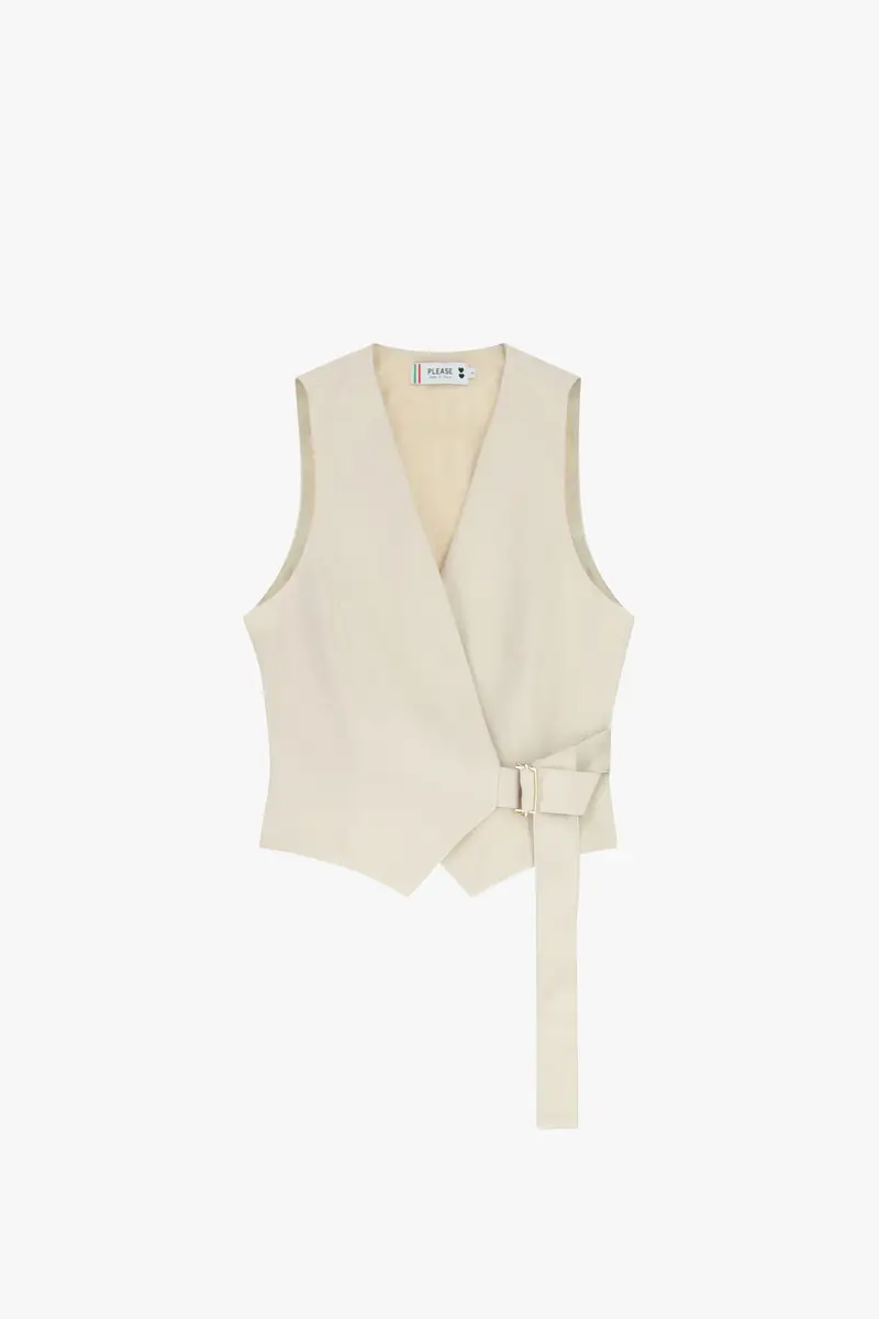 Please Gilet Bianco 4179665