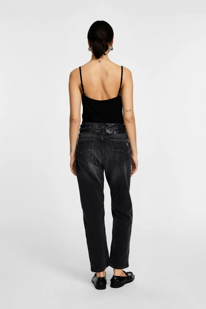 Please Jeans Nero 4199429 miniatura 3