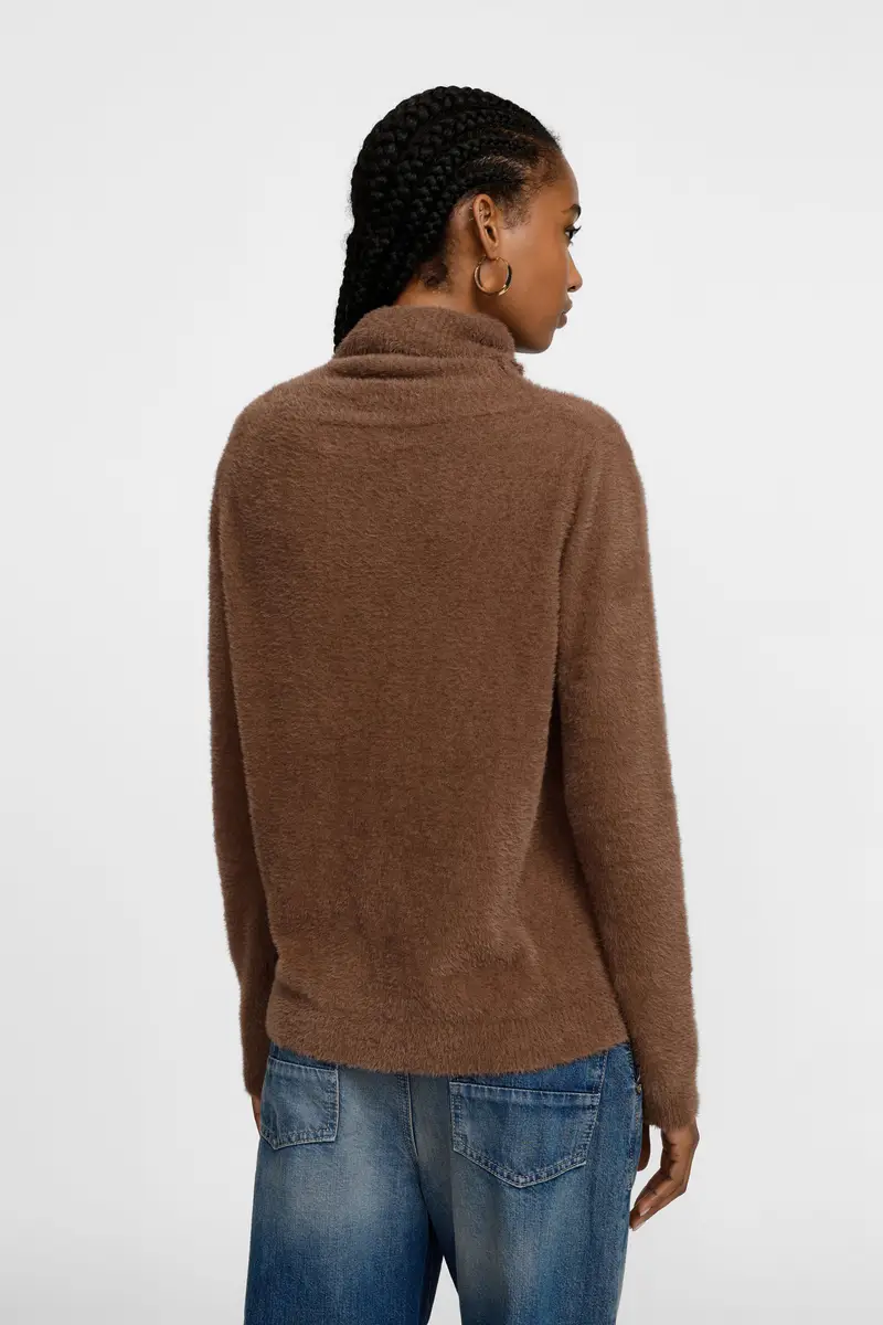 Maglione dolcevita fit regolare a maniche lunghe Moro miniatura 4