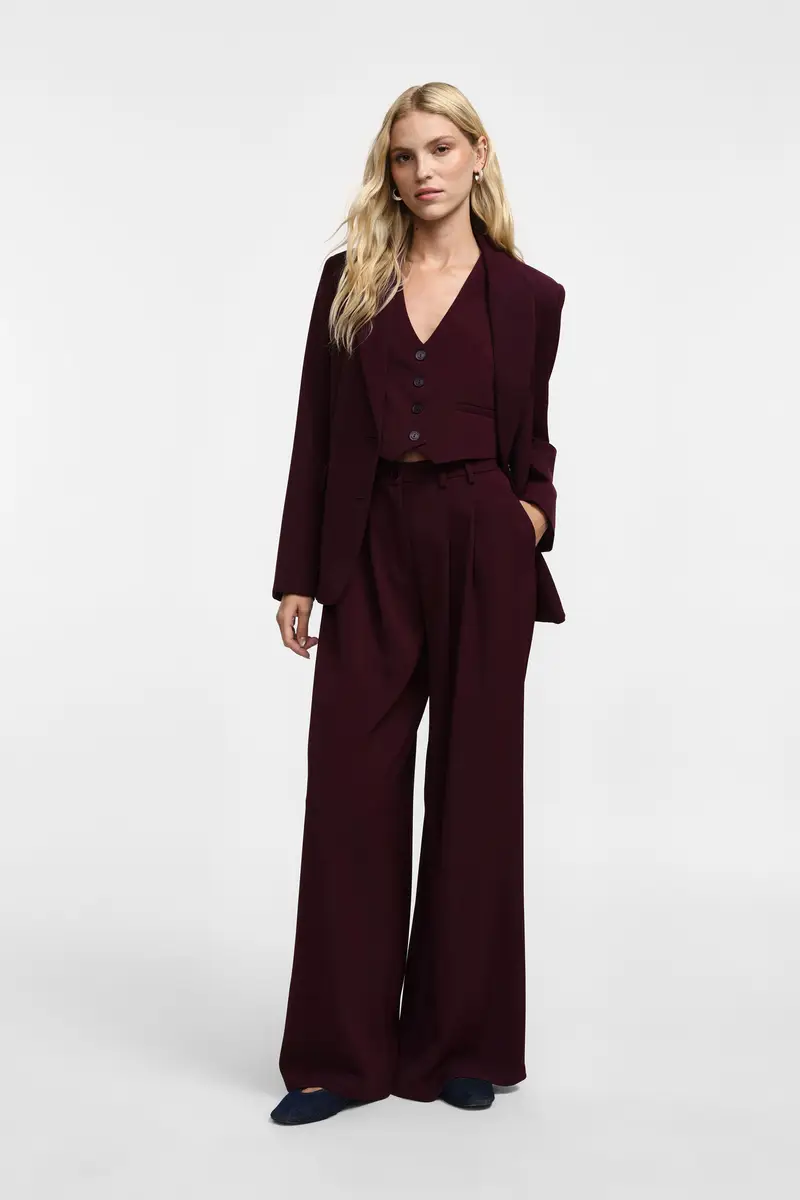 Pantaloni a gamba larga Amarone miniatura 2