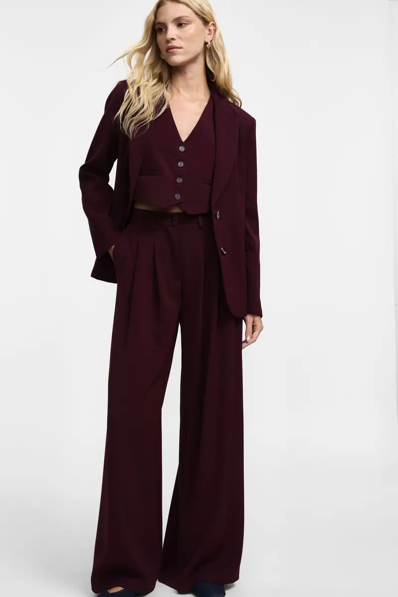 Pantaloni a gamba larga Amarone miniatura 3