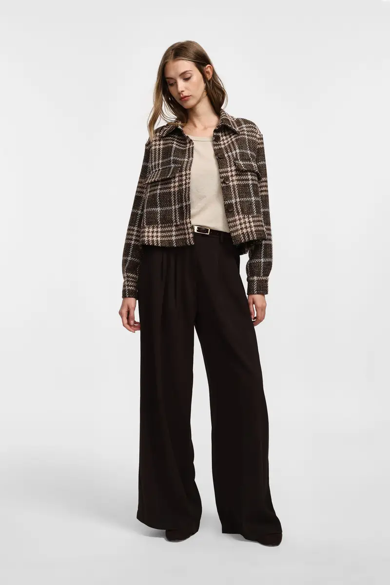 Pantaloni a gamba larga Cioccolato miniatura 2