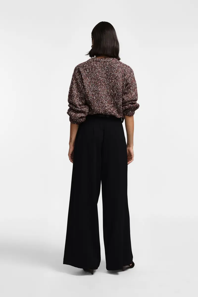 Pantaloni a gamba larga Nero miniatura 3