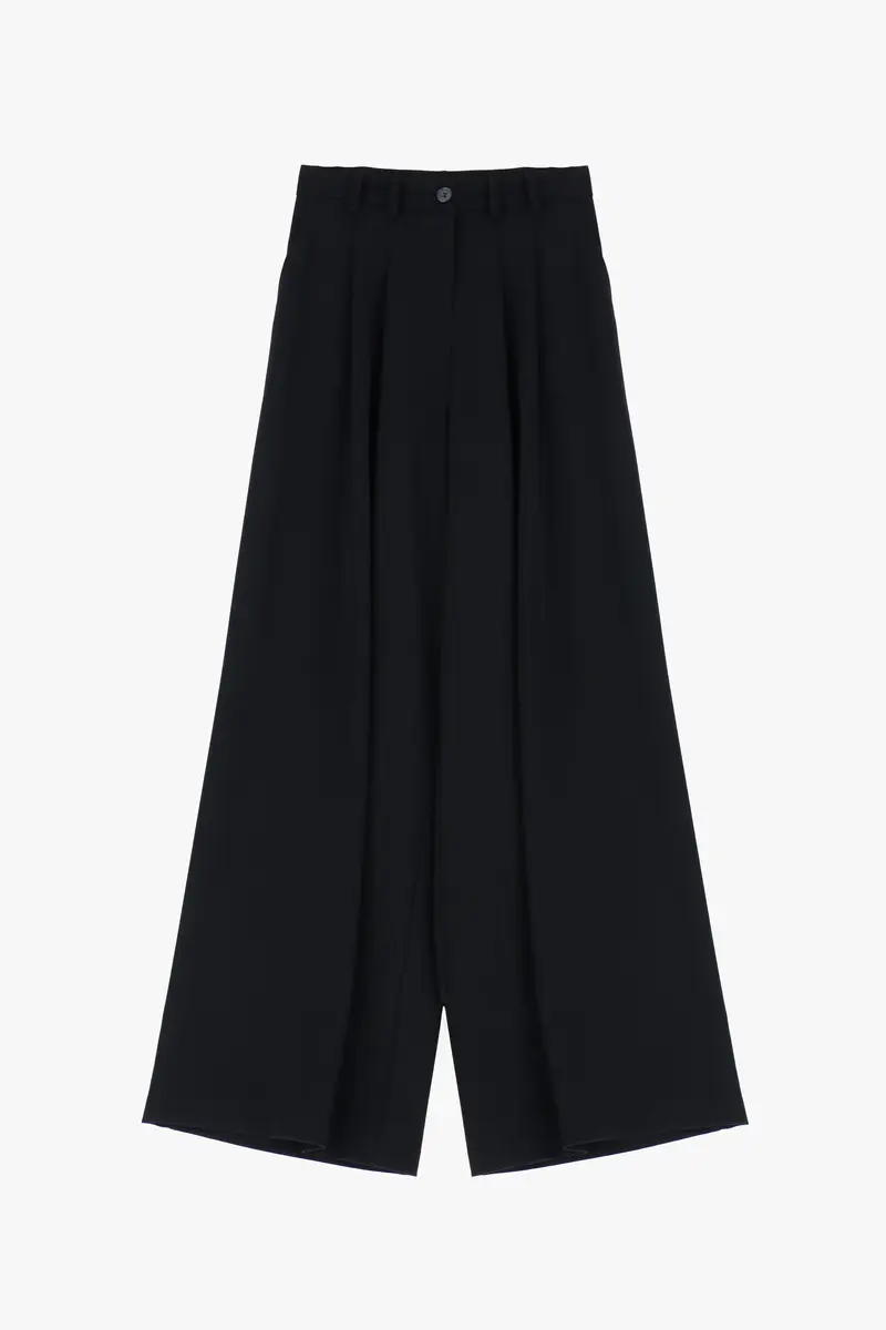 Pantaloni a gamba larga Nero