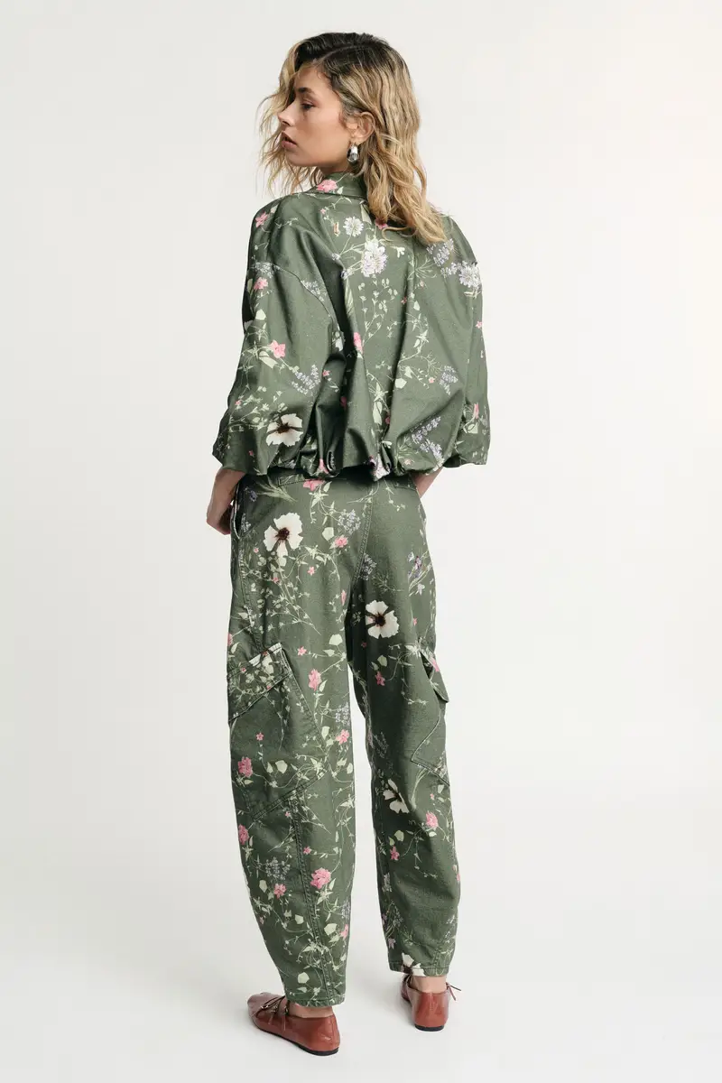 Please Pantaloni cargo Verde 4351473 miniatura 3