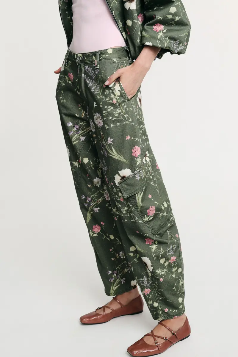 Please Pantaloni cargo Verde 4351473 miniatura 4