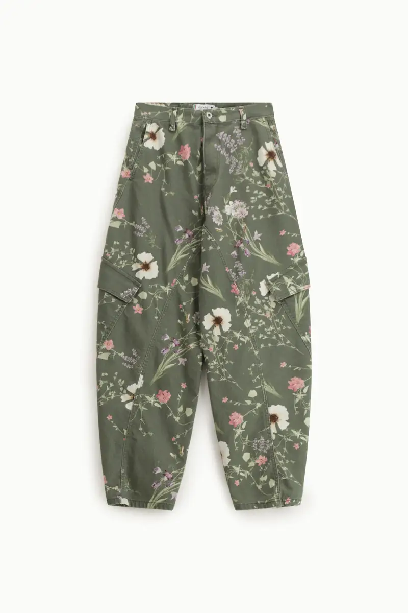 Please Pantaloni cargo Verde 4351473