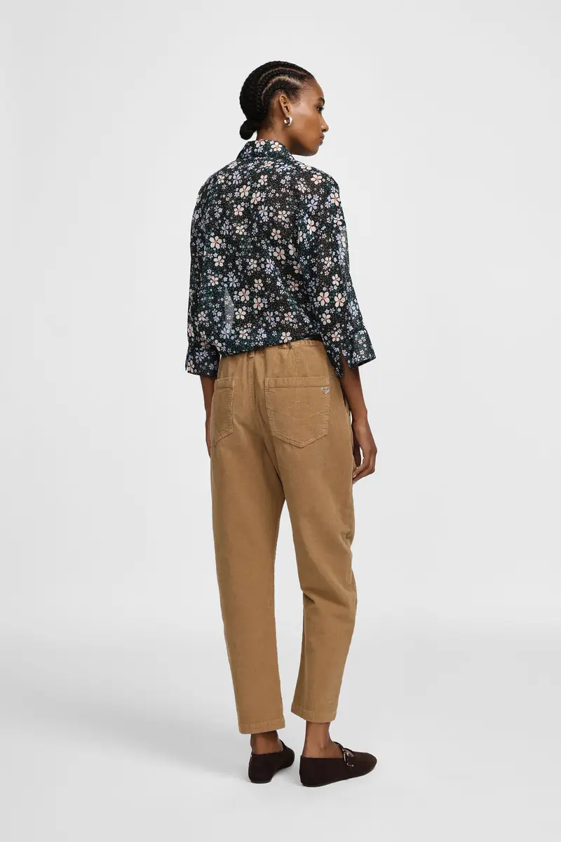 Pantaloni chino fit a vita media Vintage camel miniatura 3