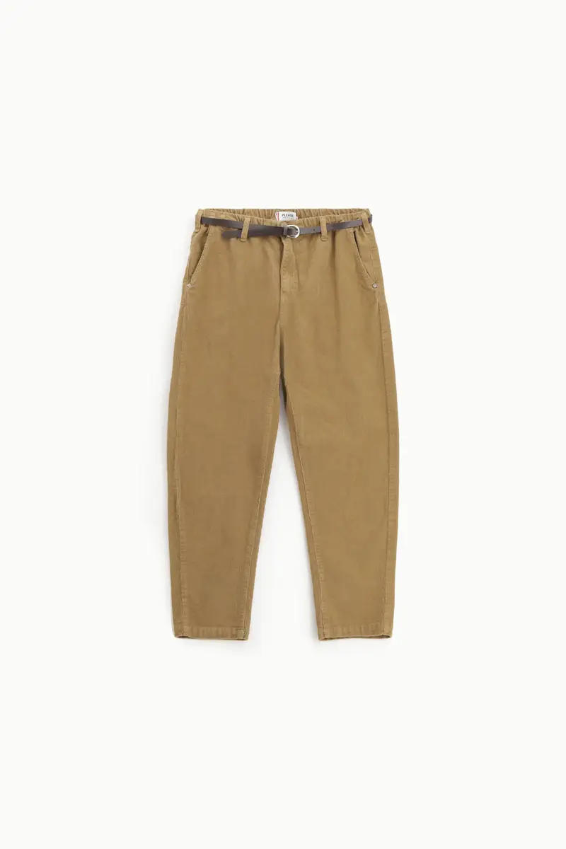 Pantaloni chino fit a vita media Vintage camel