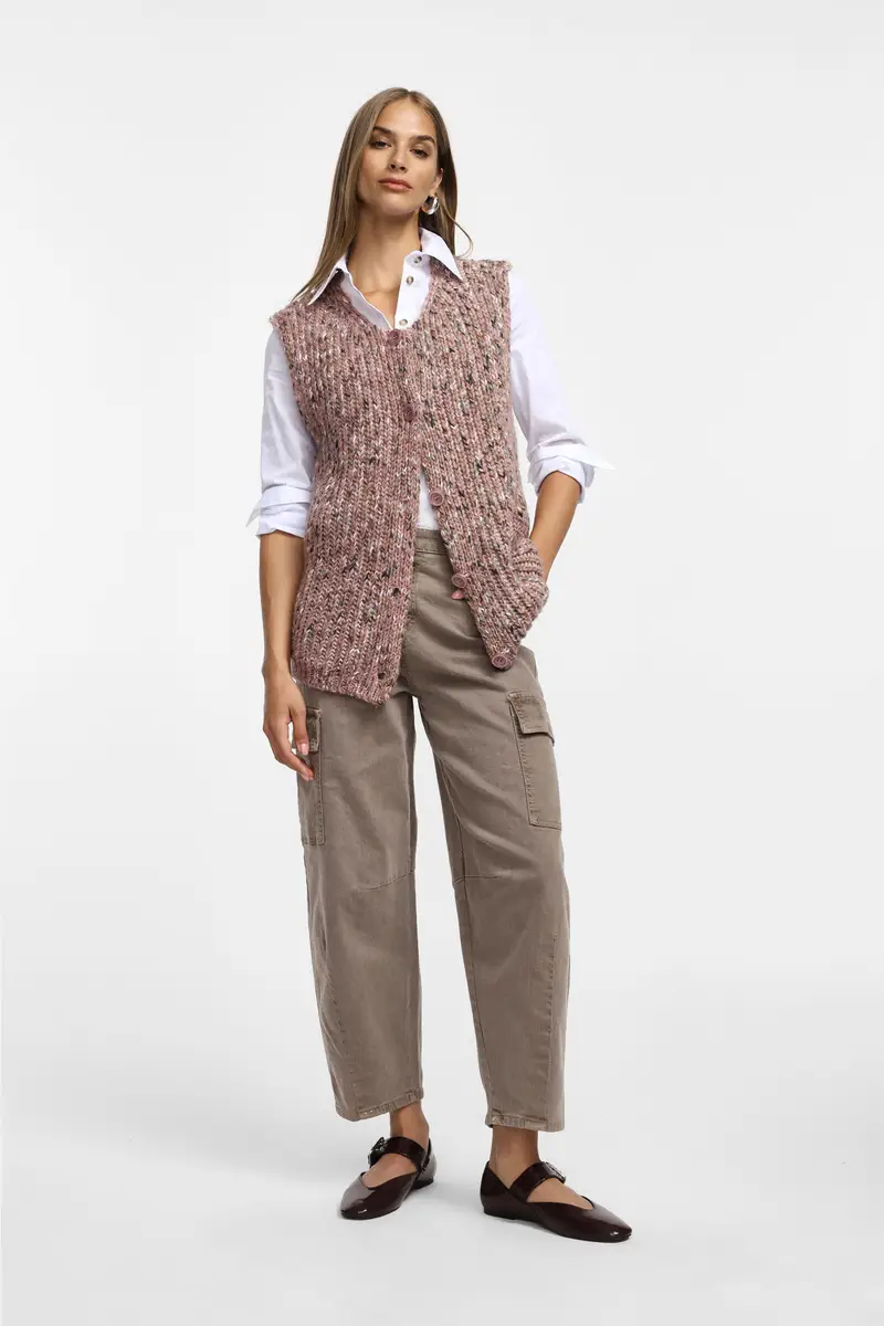 Pantaloni chino fit con tasche Marrone miniatura 2