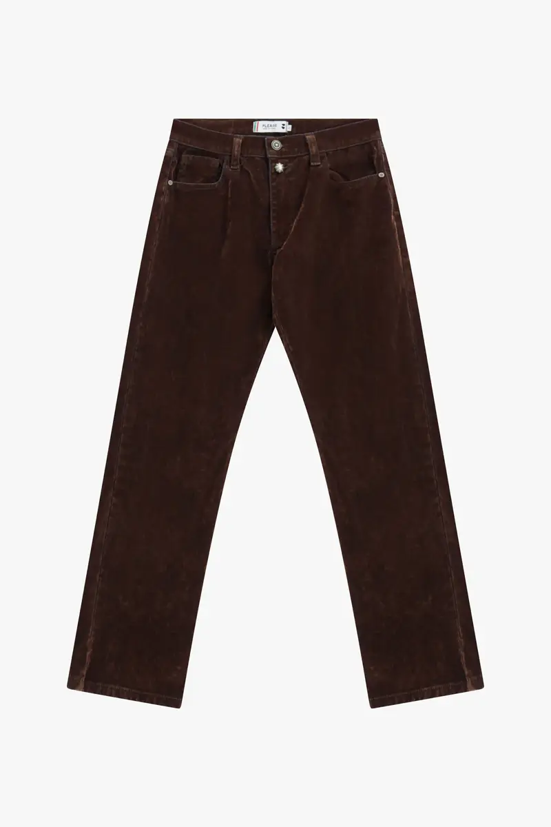 Pantaloni chino-fit vita media cinque tasche Moro