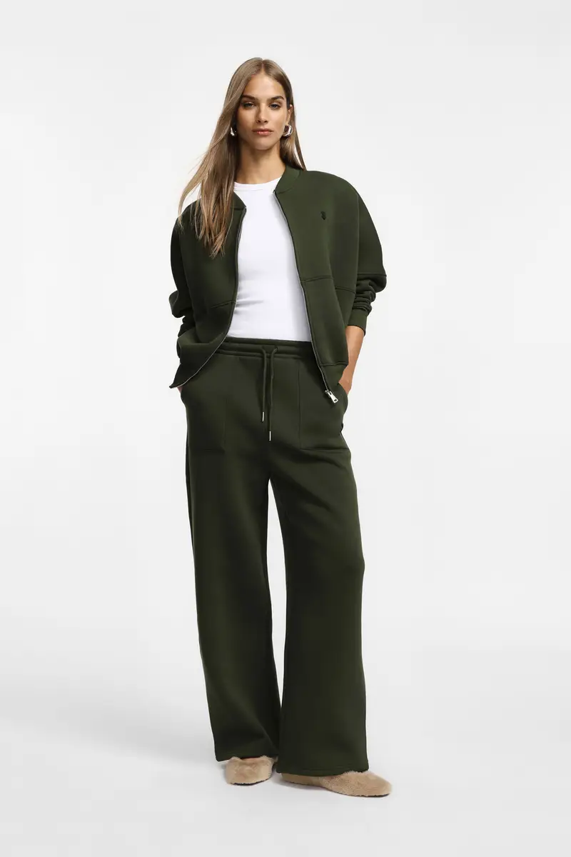 Pantaloni jogging con tasche Militare miniatura 2