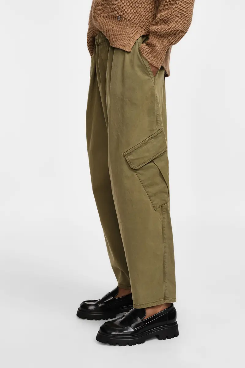 Pantaloni larghi con tasche cargo Spagnum miniatura 4