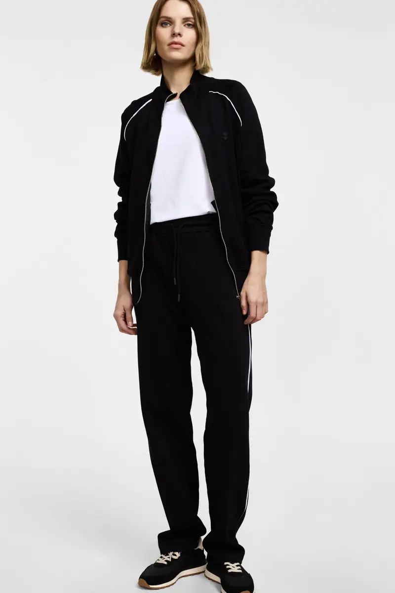 Pantaloni sportivi a vita media Nero miniatura 2