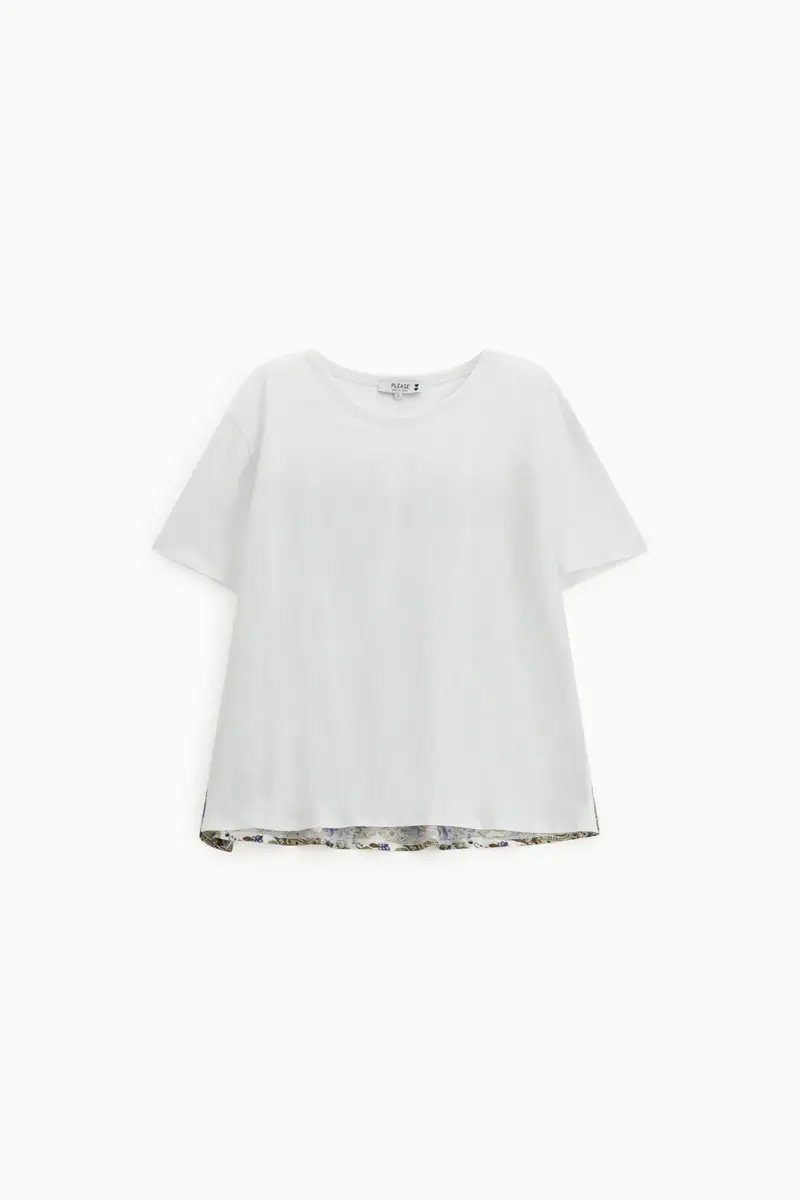 Please T-shirt Bianco 3565991