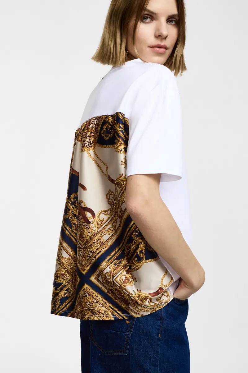 Please T-shirt Bianco 3565992 miniatura 2